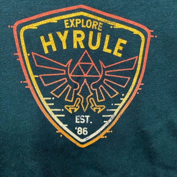 The Legend Of Zelda Hyrule Shield graphic Design T-Shirt 2XL - Picture 3 of 4